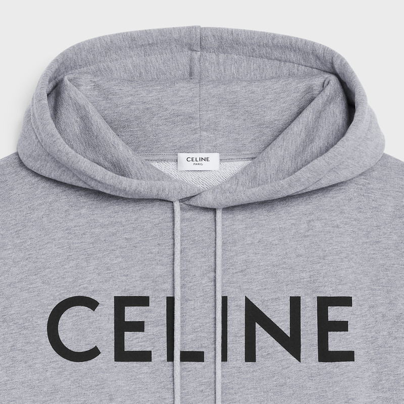 CELINE LOOSE HOODIE IN COTTON FLEECE 3