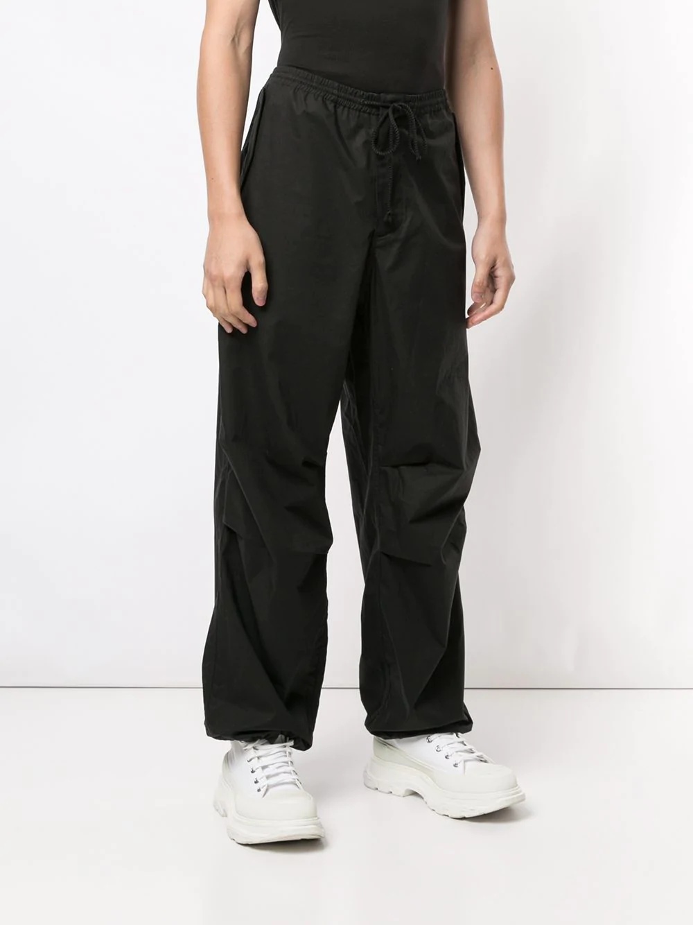 drawstring relaxed trousers - 3