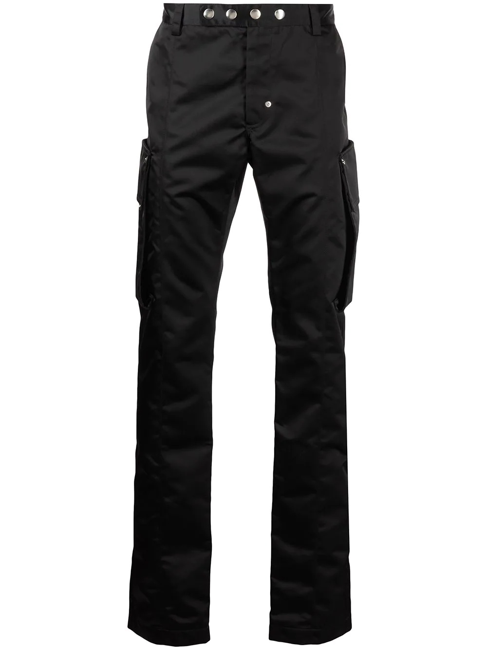 high-waist cargo trousers - 1