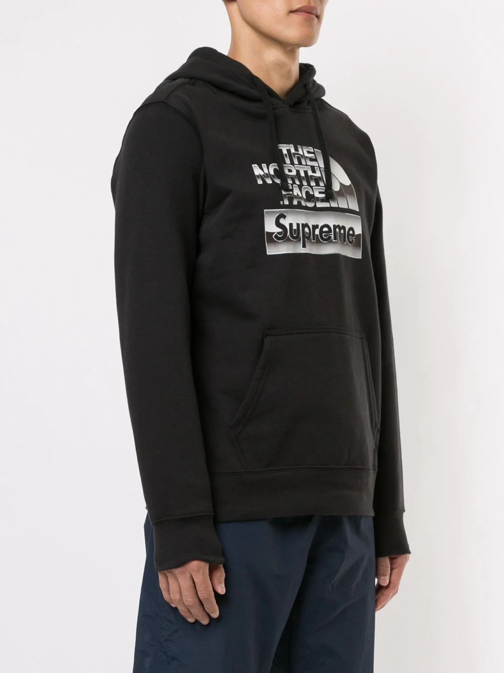 x The North Face metallic logo hooded sweatshirt - 3