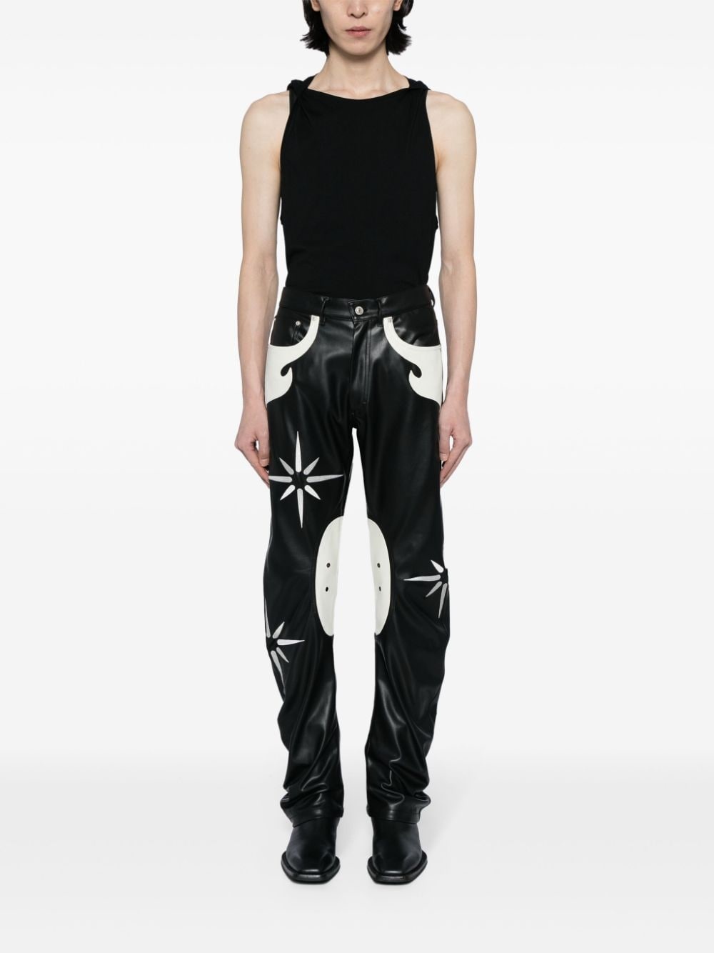 Flower Rider straight-leg trousers - 2