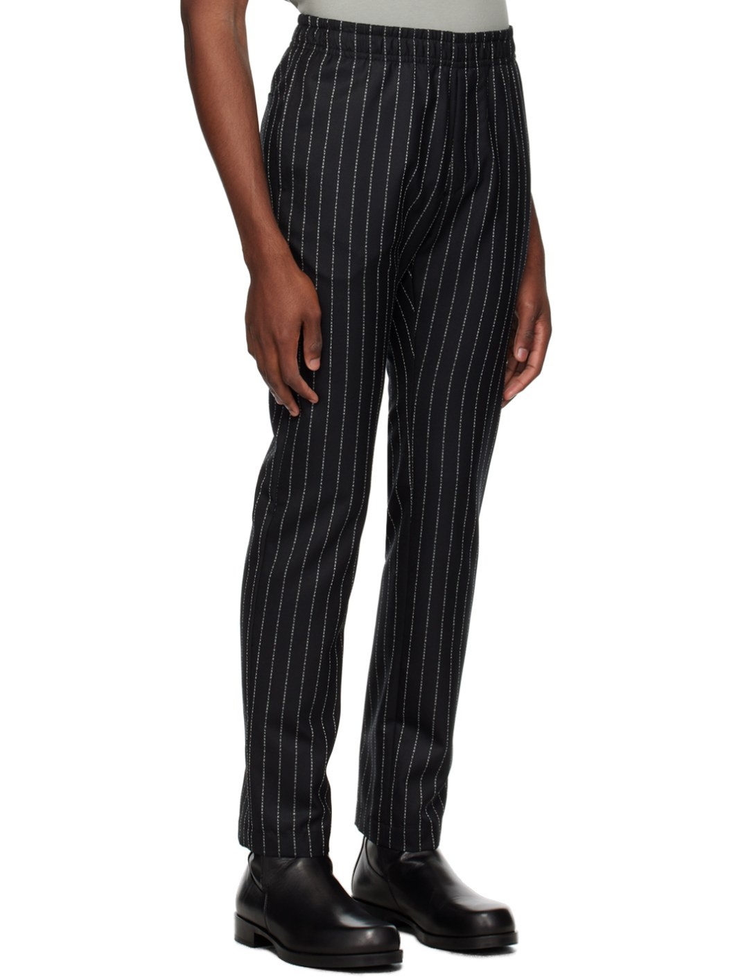 Black Striped Trousers - 2