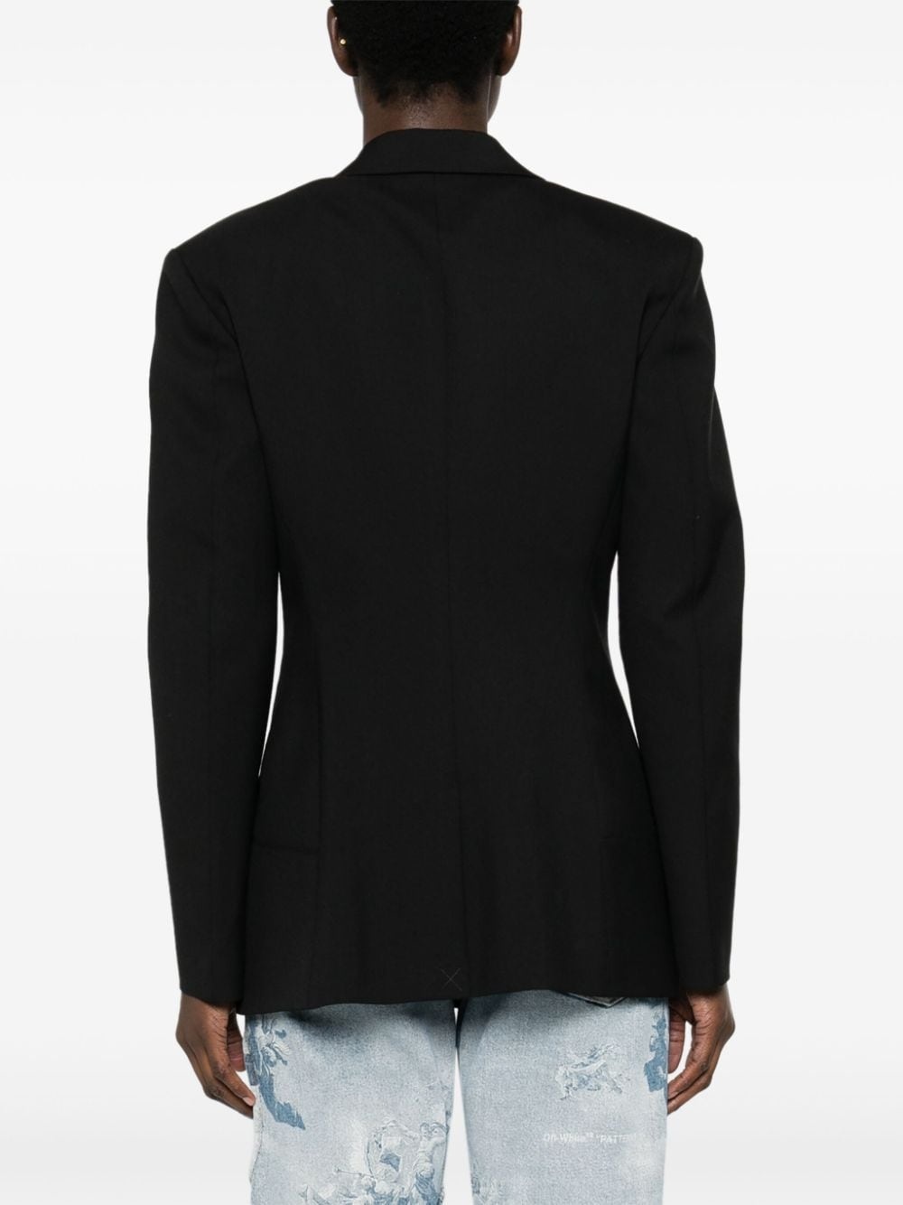 buckle-detailed blazer - 4