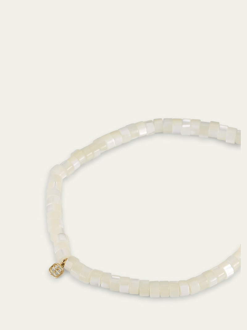 SYDNEY EVAN Enamel Charm Clear Beaded Bracelet outlook