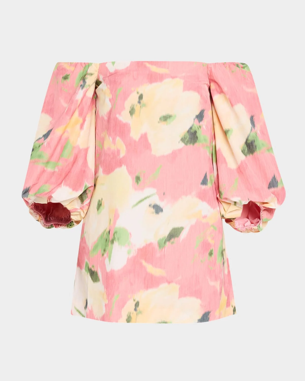 Ashley Printed Off-The-Shoulder Dress - 1