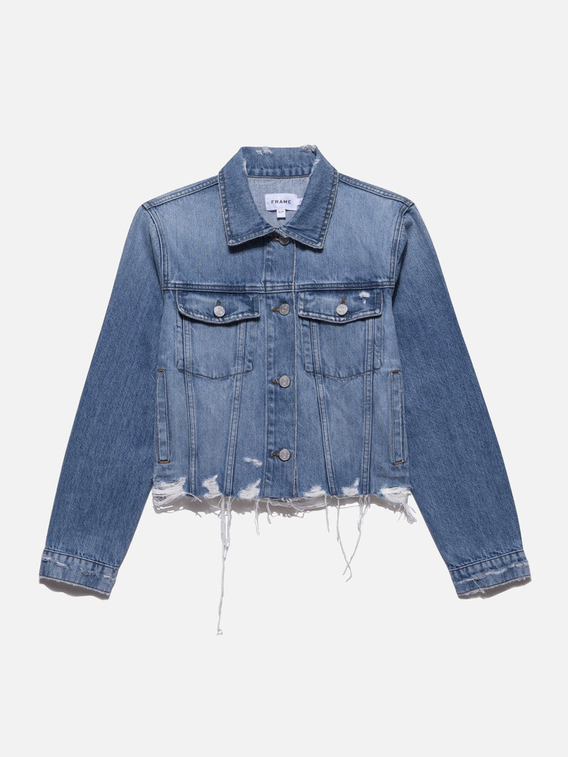 Le Vintage Jacket Raw Hem in Rossum Rips 1