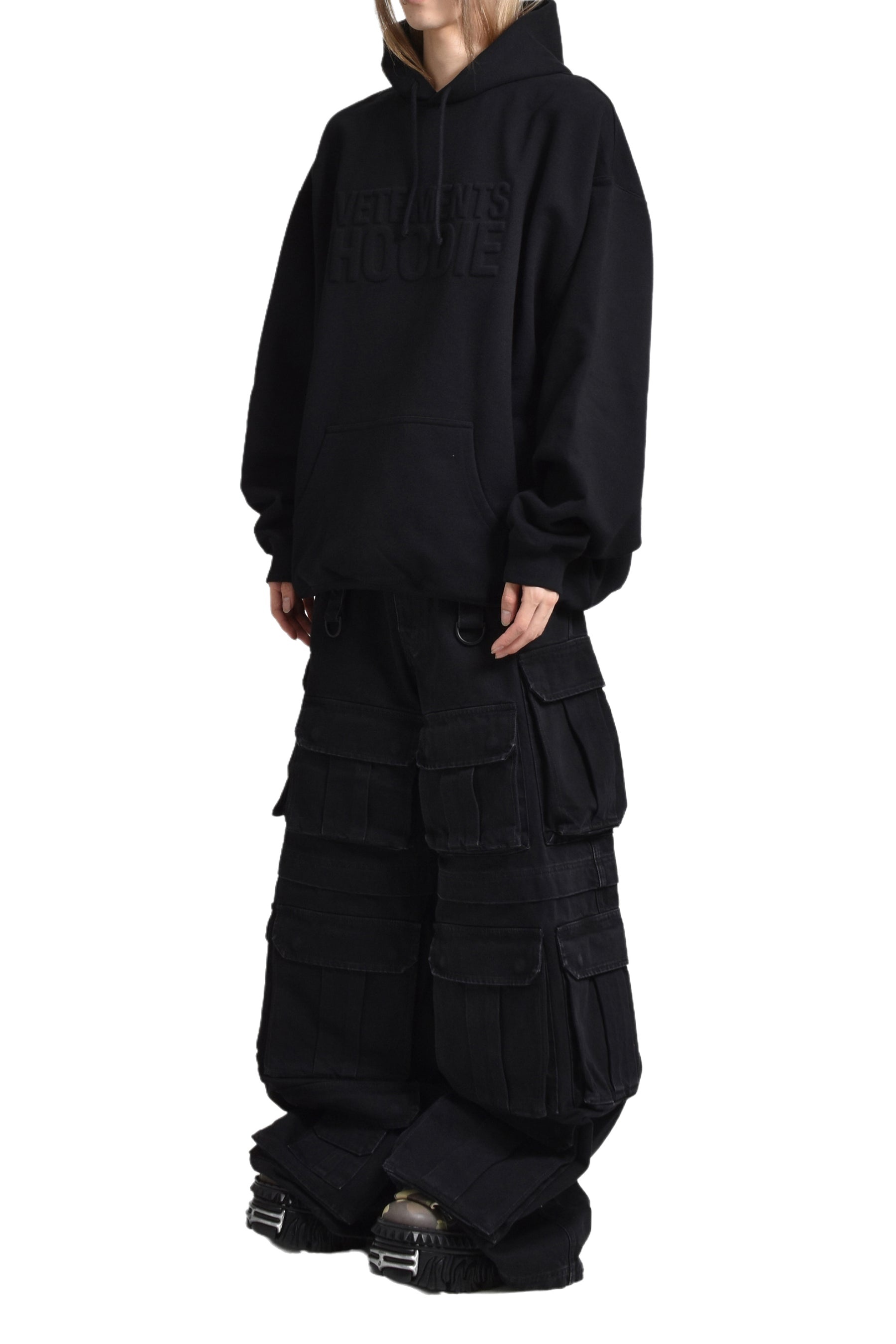 ILLUSION LOGO HOODIE / BLK - 5