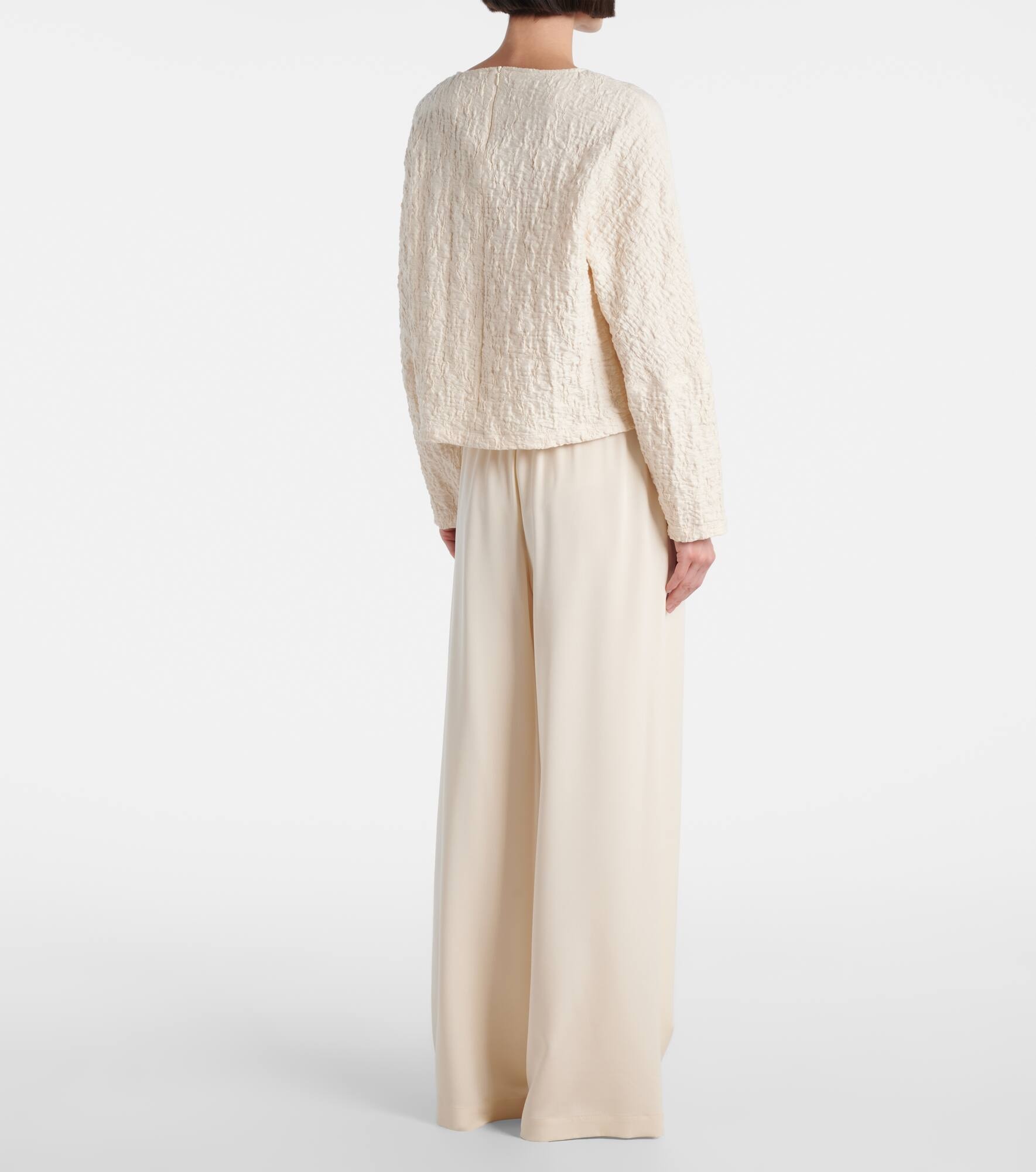 Pepaia cotton-blend jersey top - 3