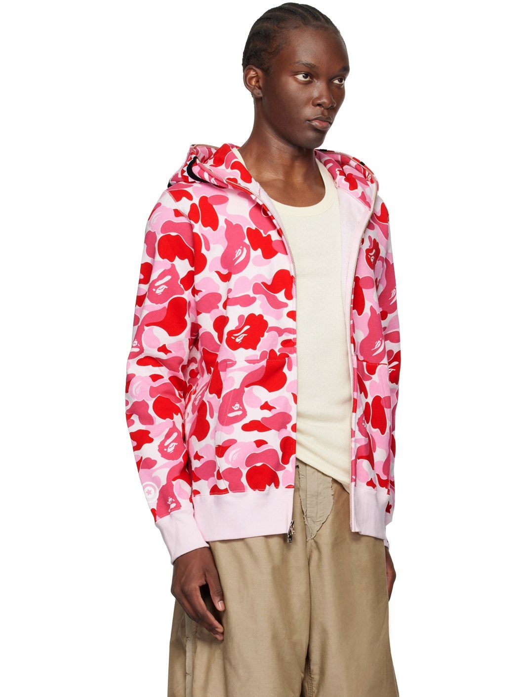 Pink ABC Camo Shark Hoodie - 2