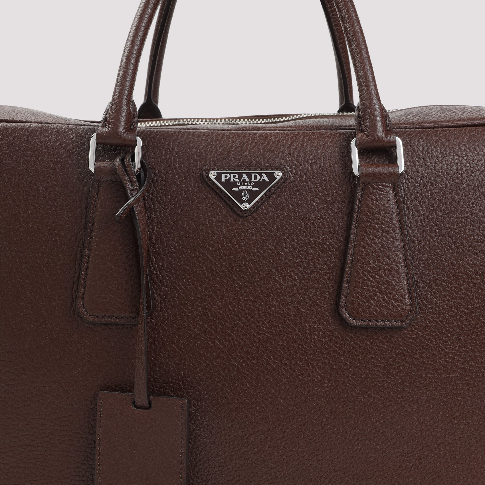 Prada Grained Leather Tote Bag Men - 4