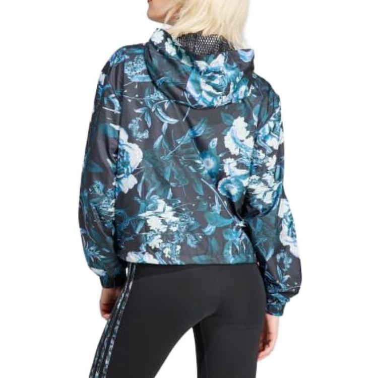 (WMNS) adidas Allover Flower Print Windbreaker 'Multi-Color' IJ7085 - 4