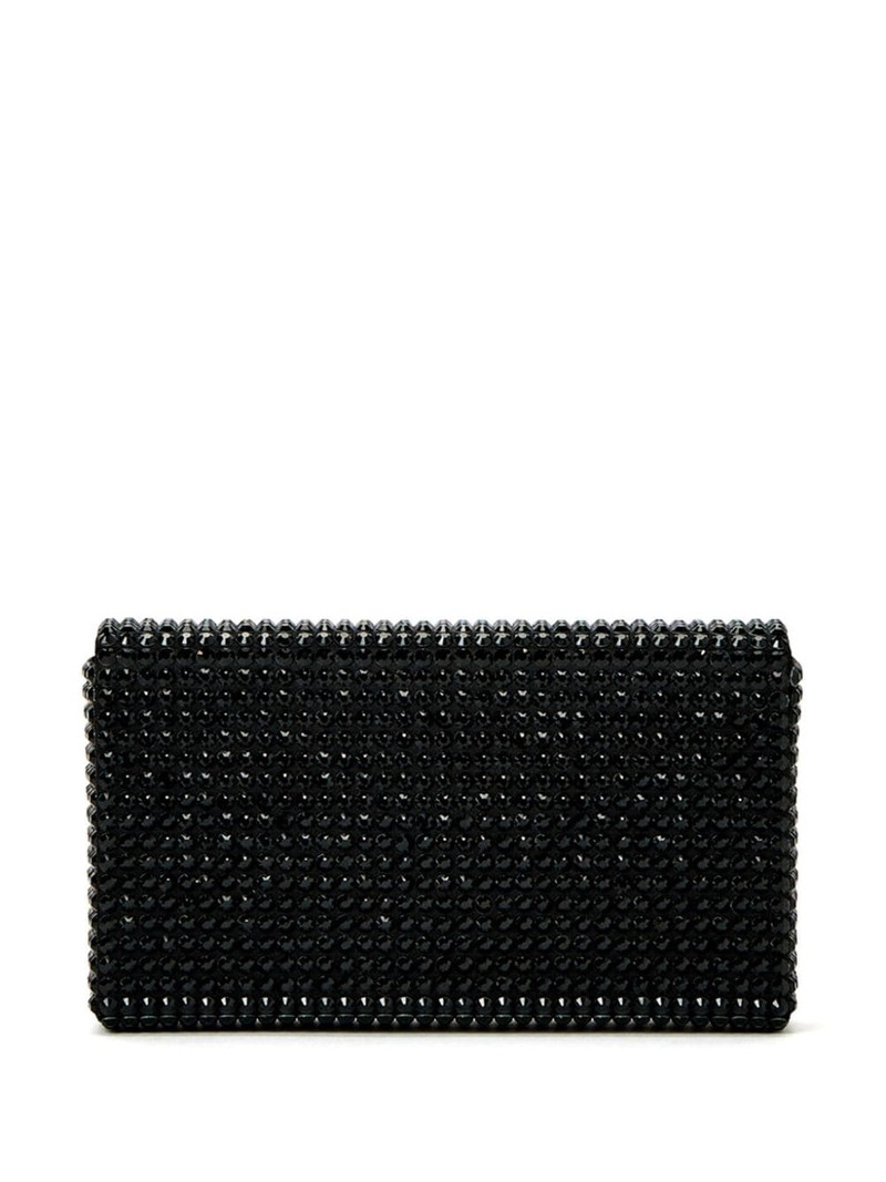Amina Muaddi Superamini Paloma crystal-embellished clutch bag outlook