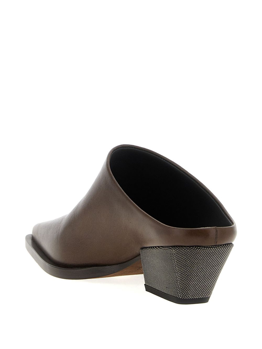 Brunello Cucinelli Women Leather Sabot - 2