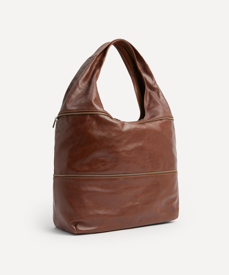 Riba Zip Leather Shoulder Bag 3