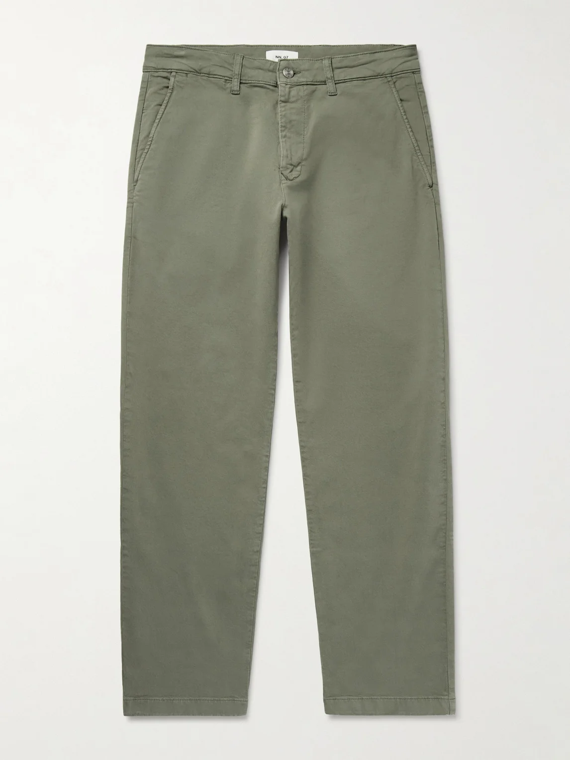 Aden 1923 Straight-Leg Organic Cotton-Blend Twill Chinos - 1