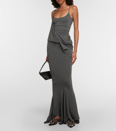 THE ATTICO Jersey maxi dress outlook