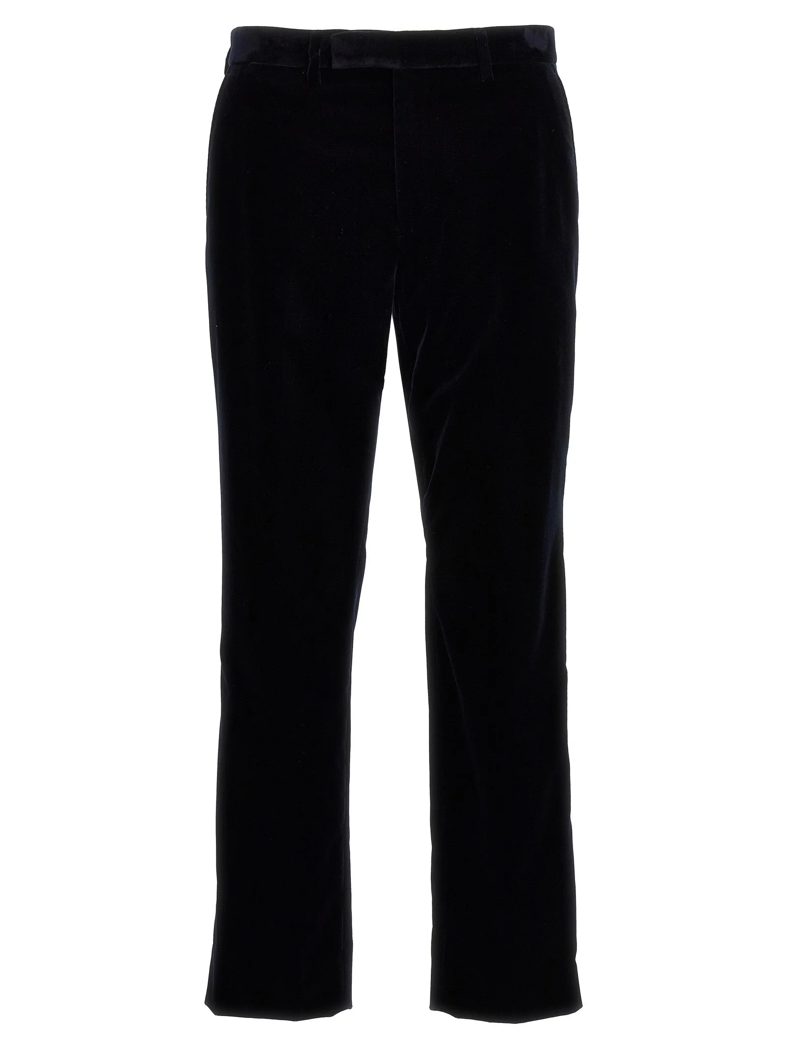 Gucci Cotton-Blend Velvet Trousers — Black - 1