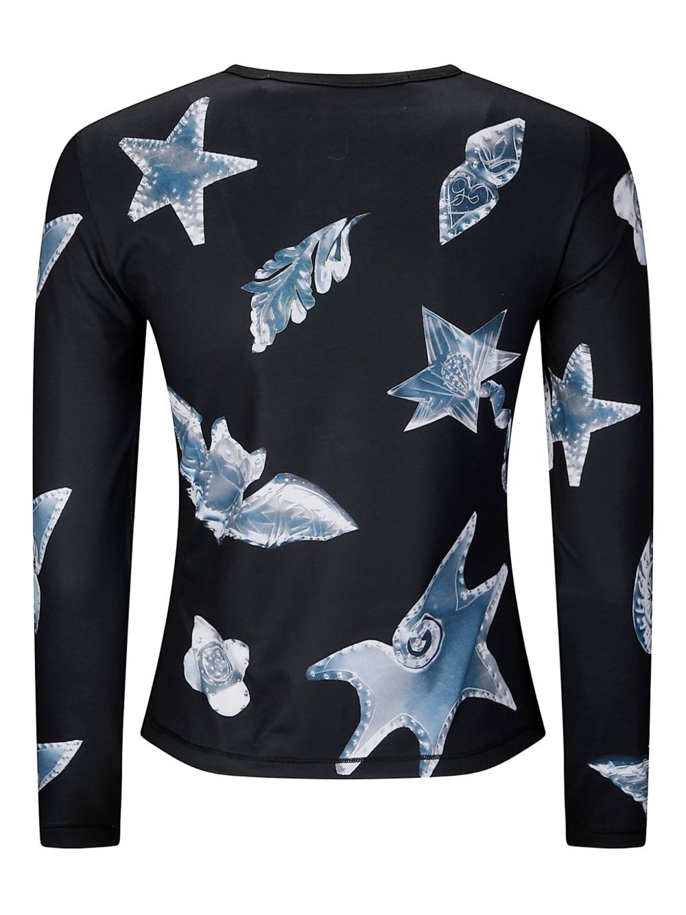 graphic-print long-sleeve top - 2