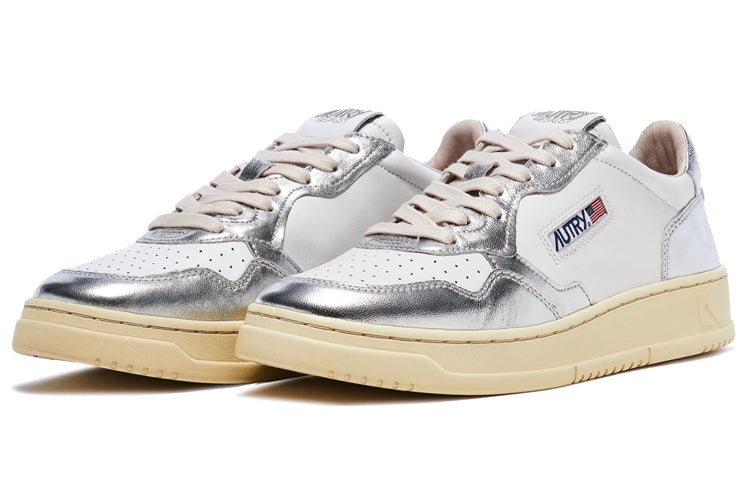 (WMNS) AUTRY Medalist Low Top Bicolor 'White Silver' AULW-WB18 - 2