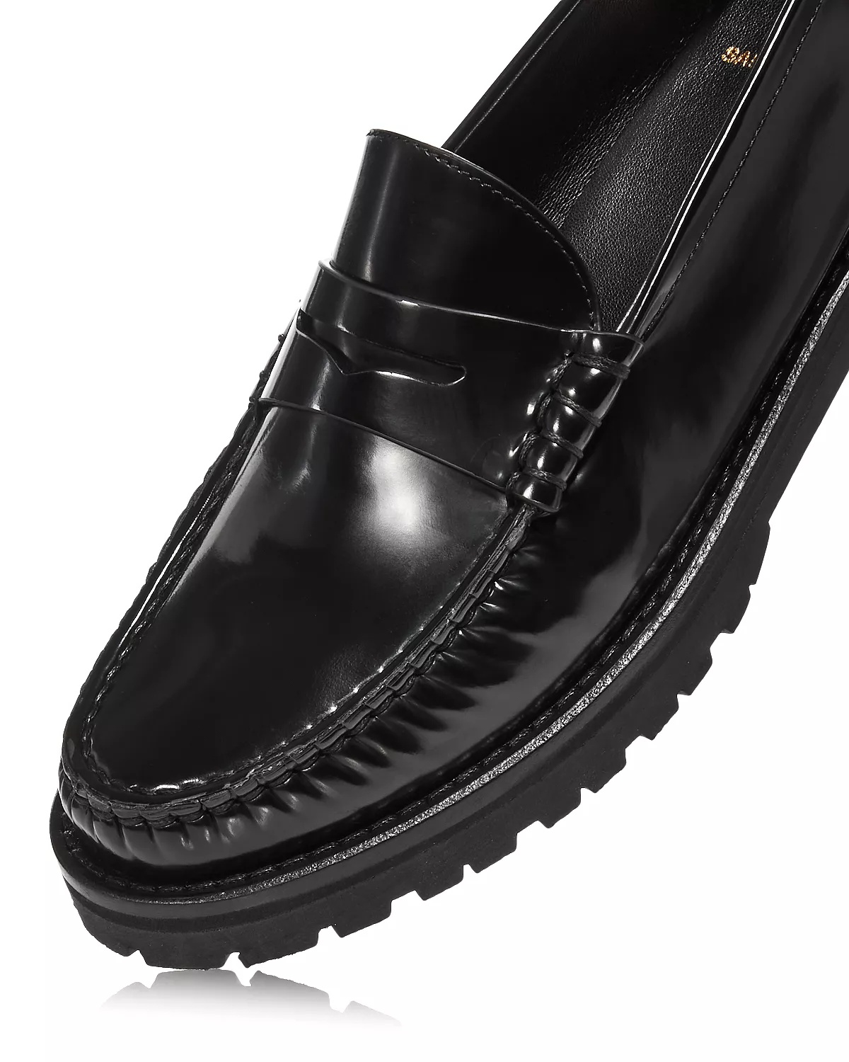 Le Loafer Chunky Penny Slippers in Smooth Leather - 5