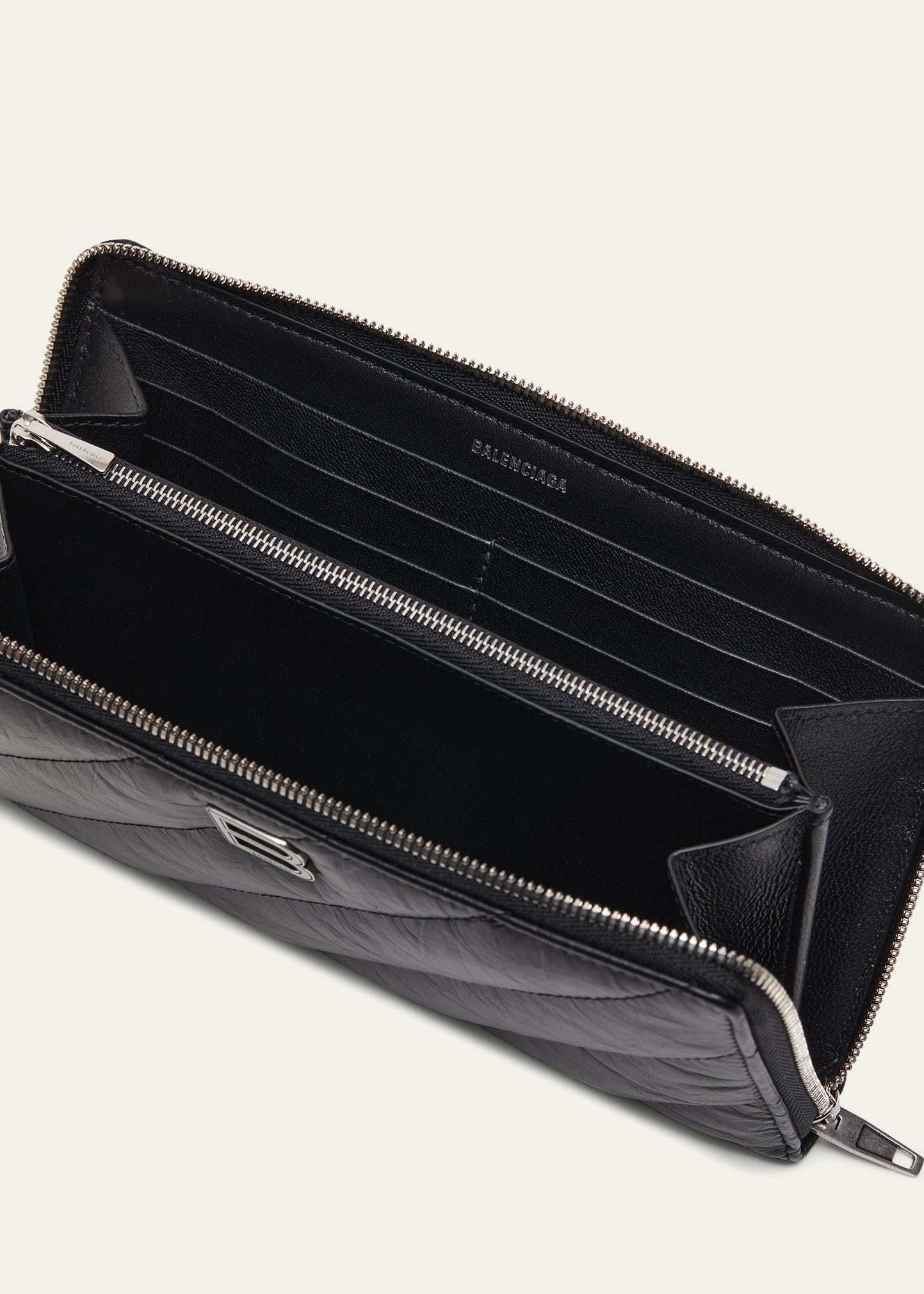 Crush Zip Quilted Continental Wallet - 4