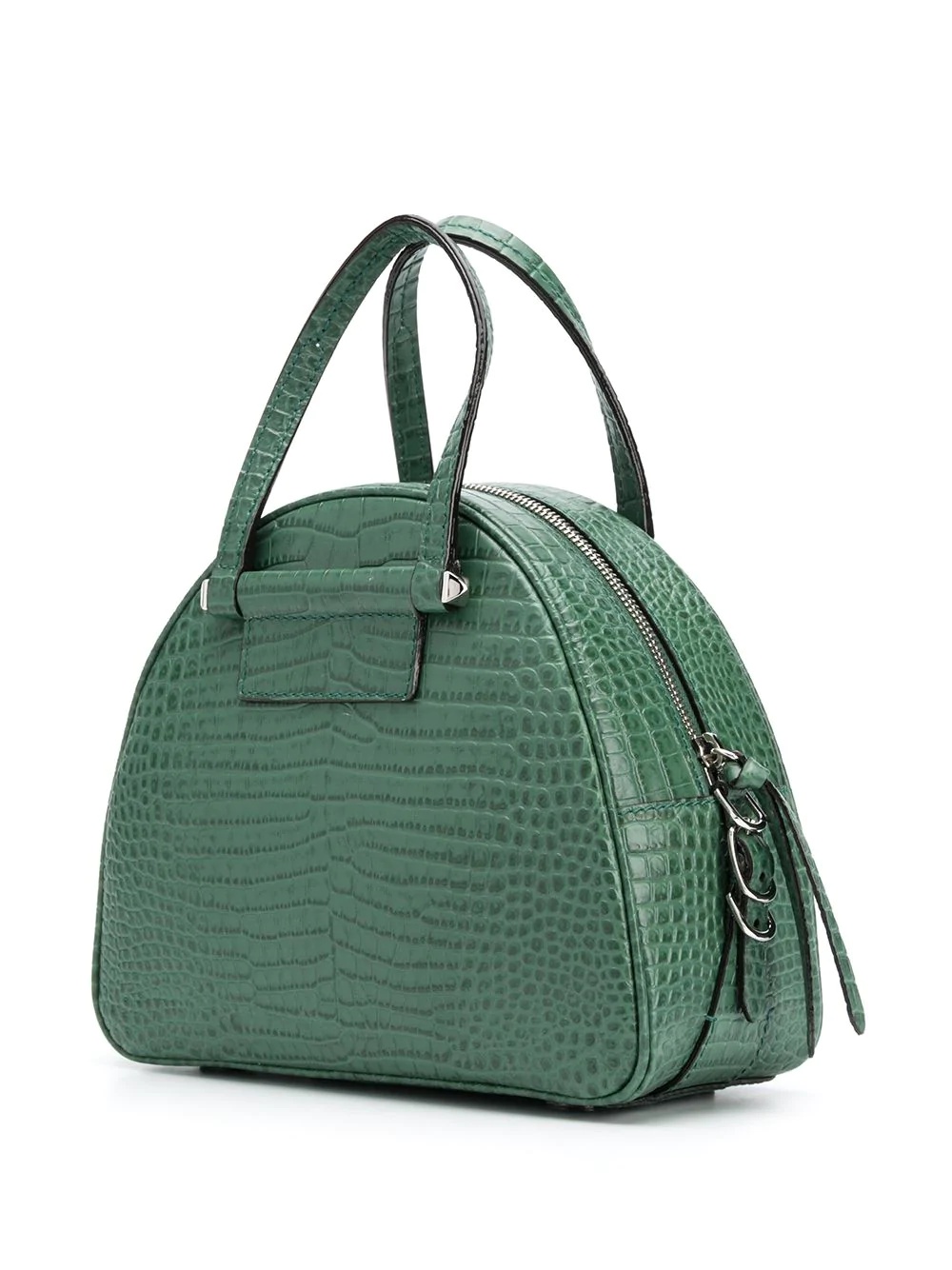 small Varenne Bowling crocodile-effect tote bag - 3