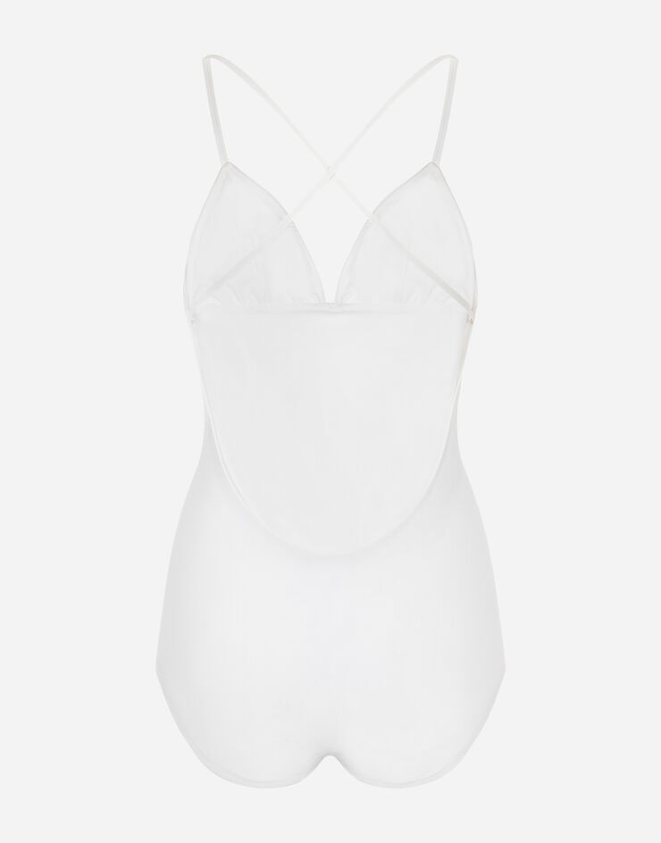 One-piece swimsuit with plunging neckline - 2