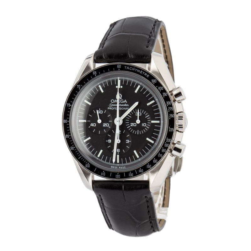 Preowned Omega Speedmaster Professional Moonwatch Black - 2
