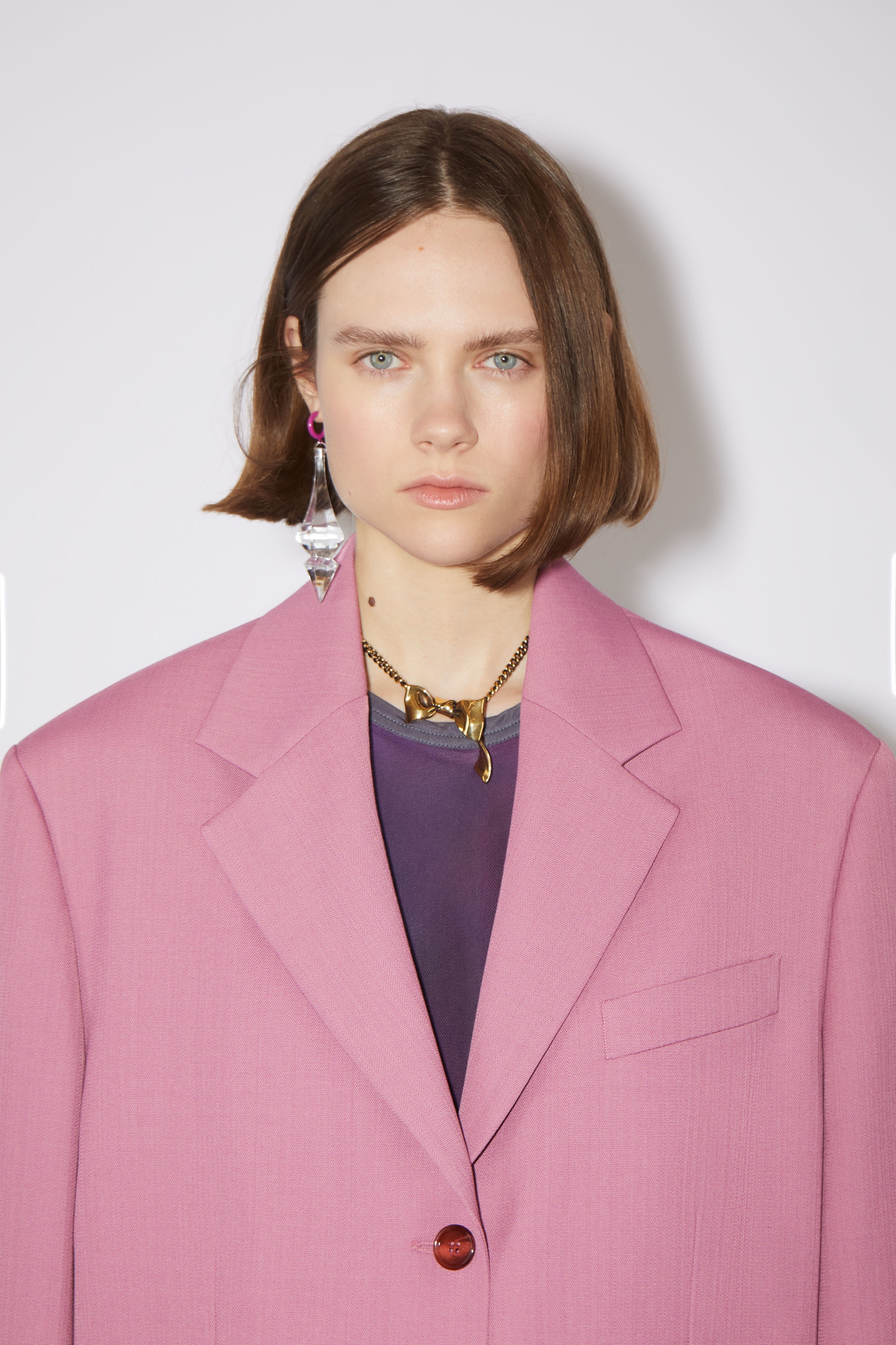 Single-breasted suit jacket - Raspberry pink - 6
