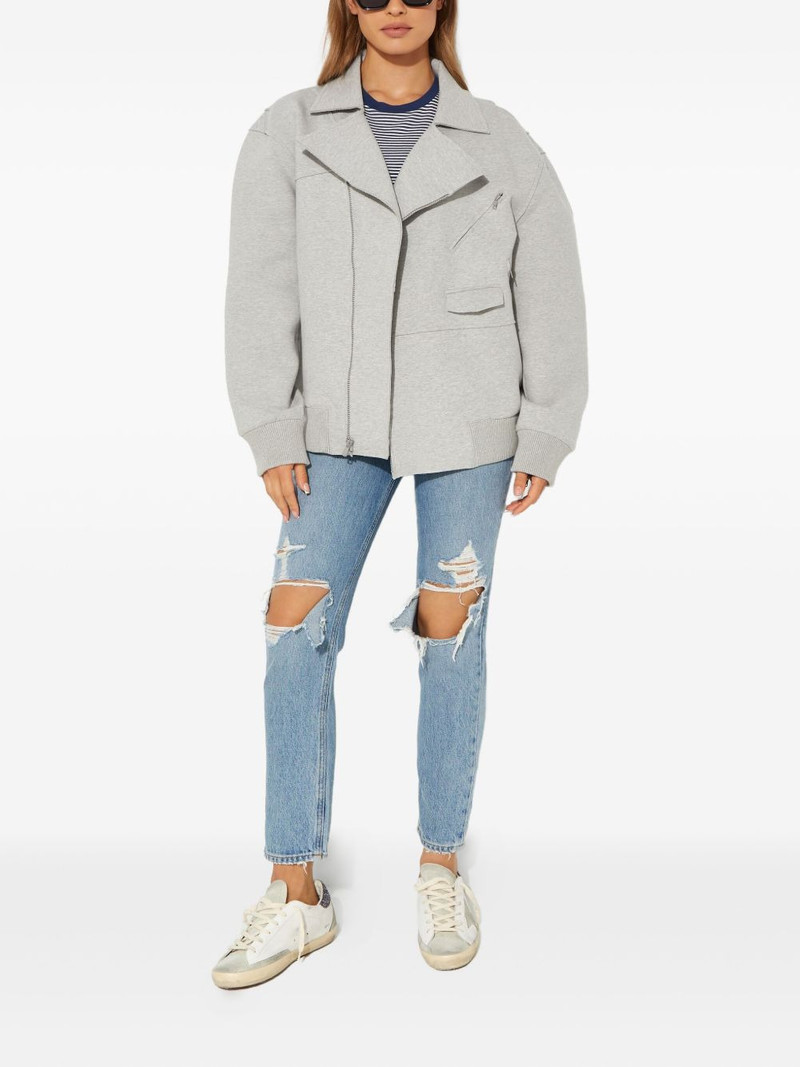 NORMA KAMALI zipped bomber jacket outlook