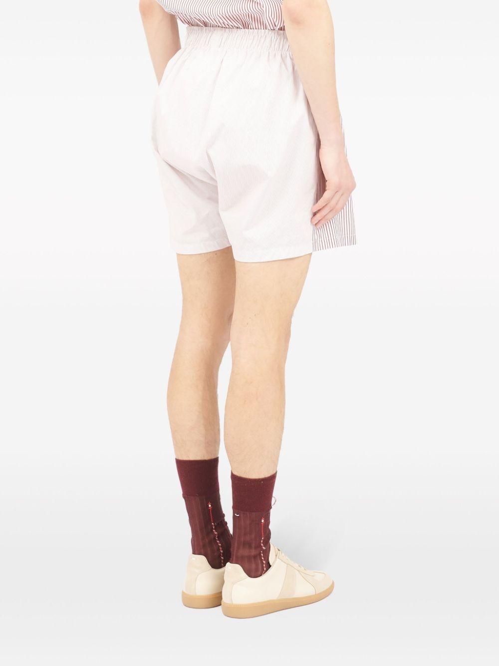 striped cotton shorts - 4