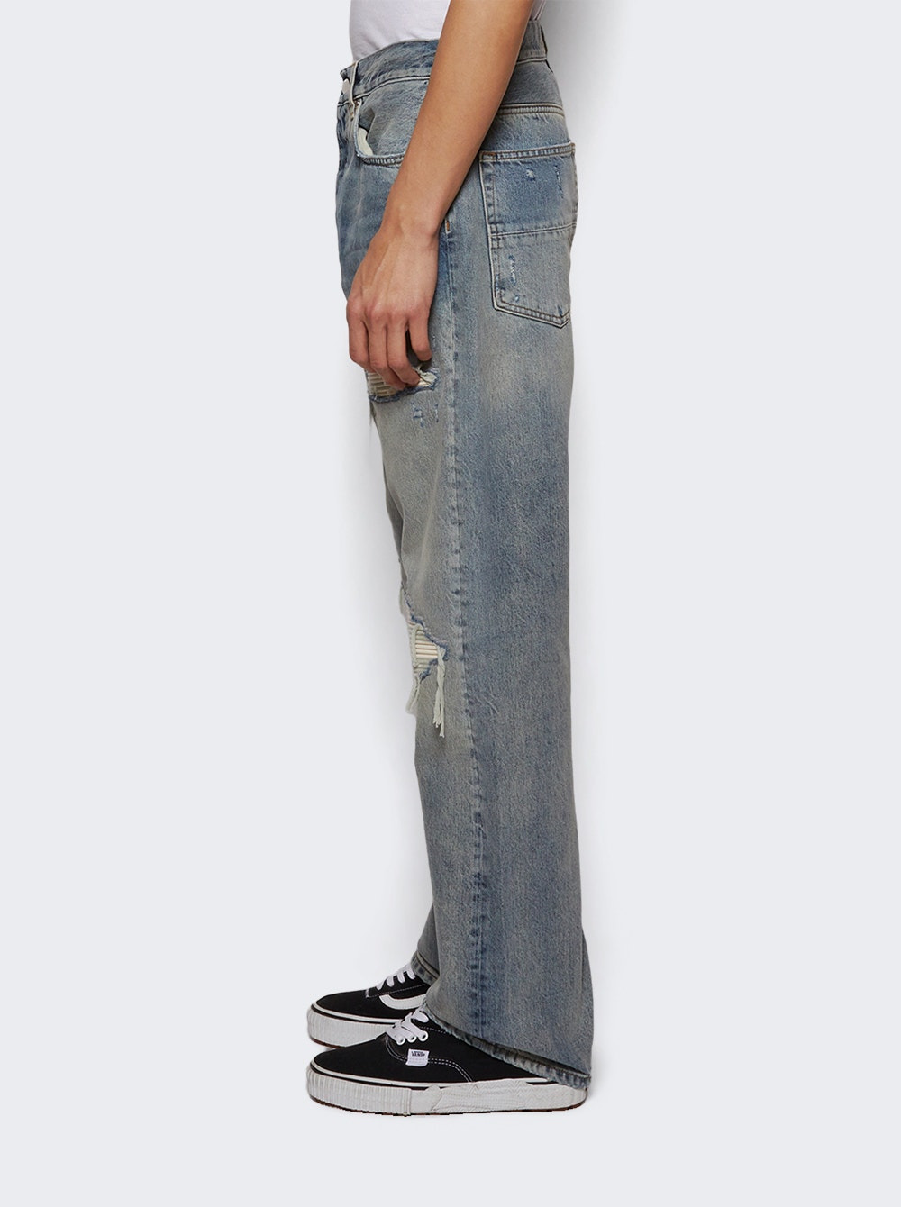 Suede Straight Mx1 Jean Antique Indigo - 3