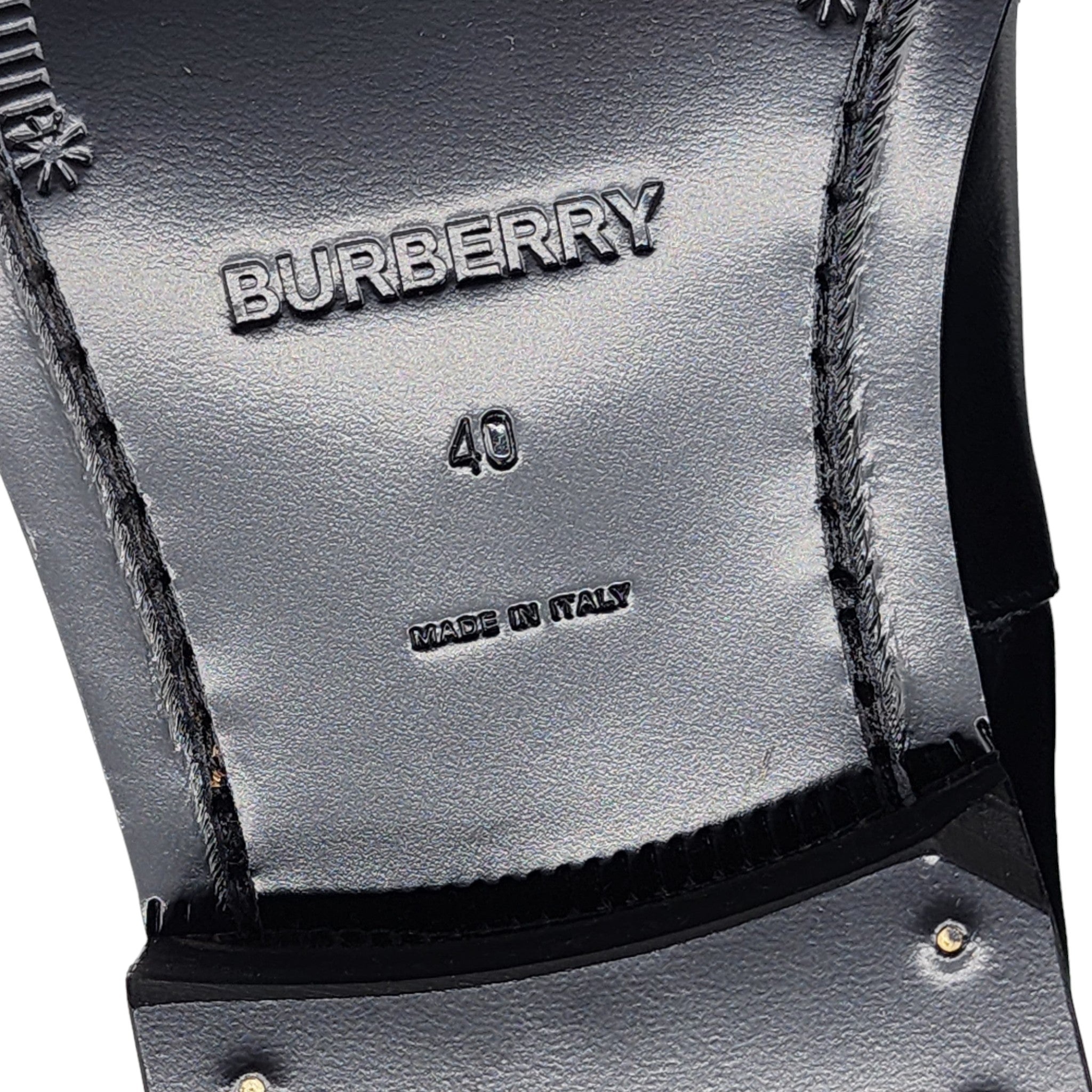 Burberry Luke TB Monogram Buckle Leather Chelsea Boot in Black - 7