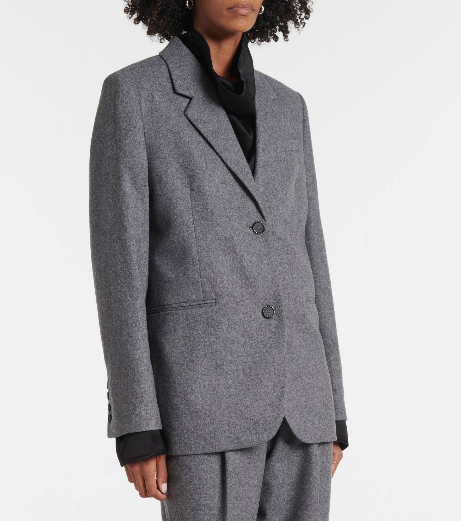 Wool-blend blazer - 6