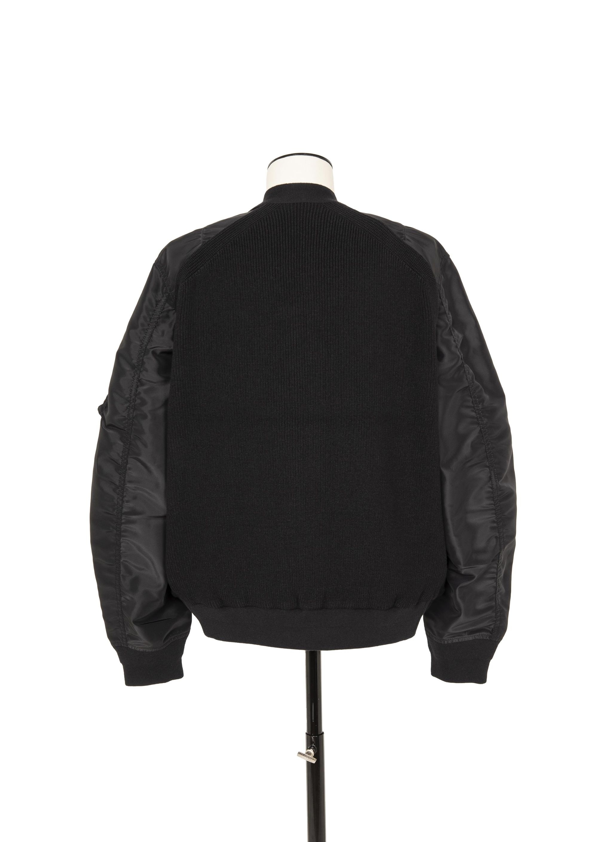 sacai Nylon Twill x Knit Blouson | REVERSIBLE