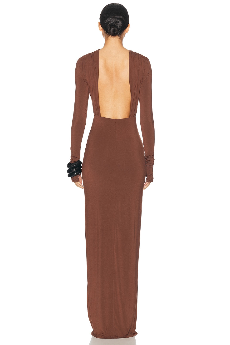 Jersey Backless Maxi Dress - 3