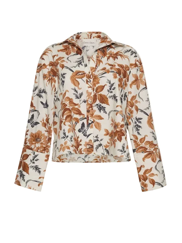 Henry Top in Windsor Egret Wine - 1