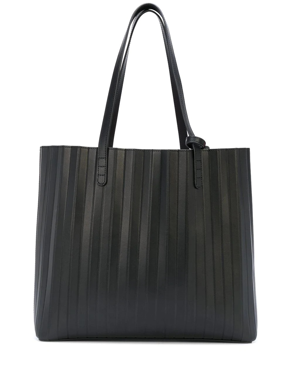 pleated tote bag - 1