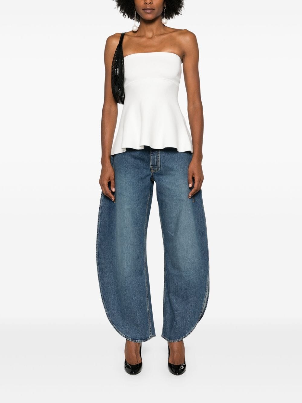 Petal wide leg denim jeans - 2