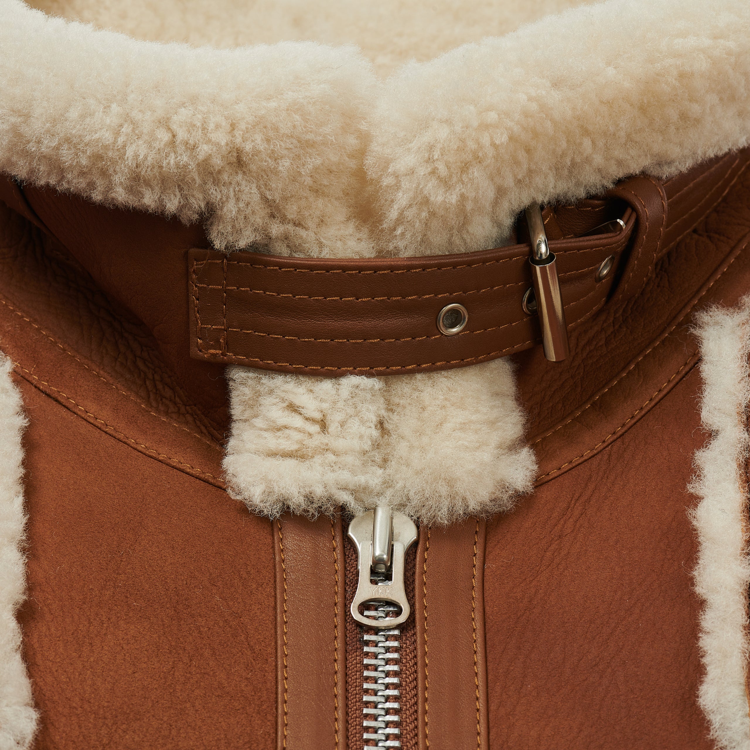 PALACE UGG SHEARLING JACKET CHESTNUT - 4