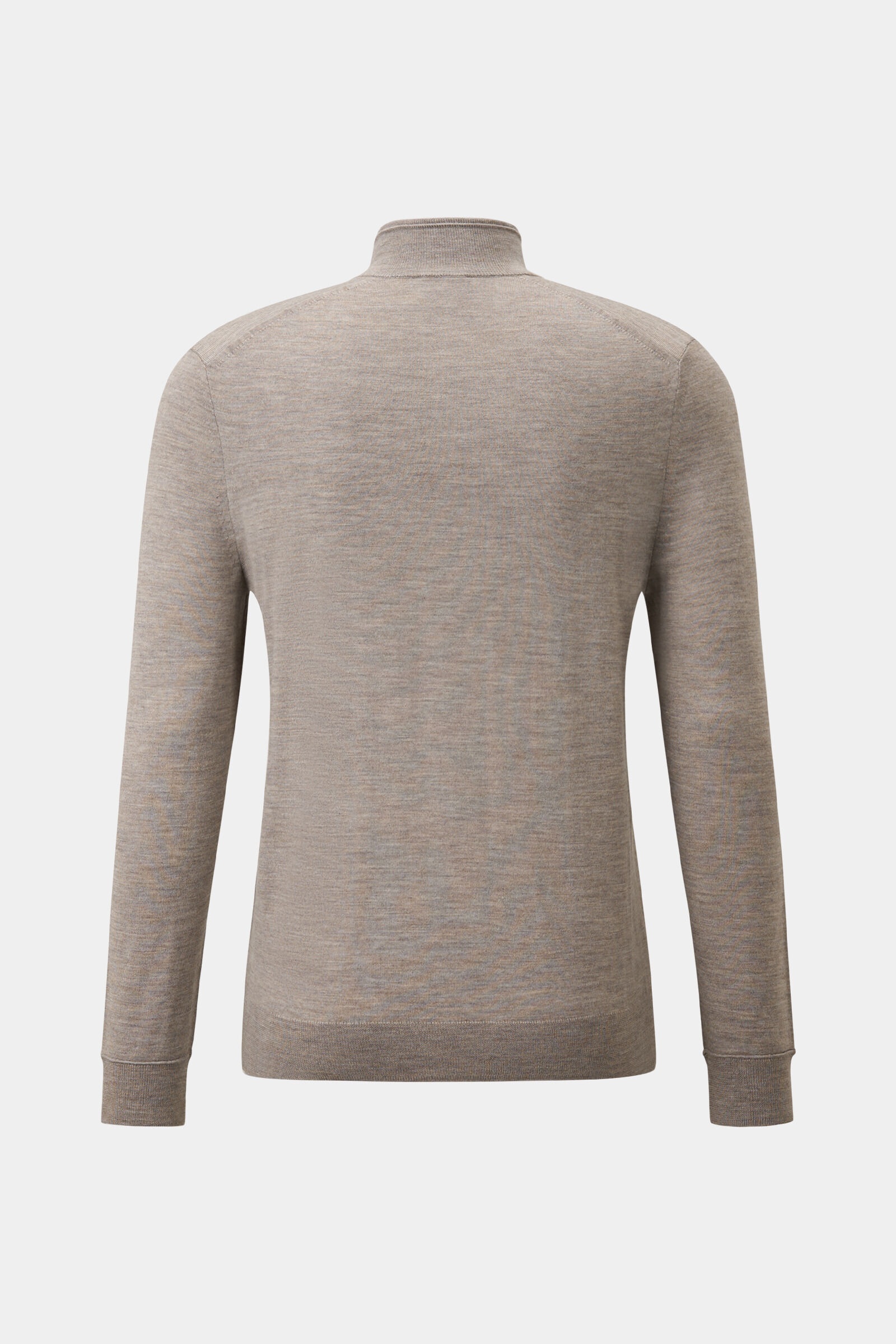 Ouri Half-zippered sweater in Beige - 5