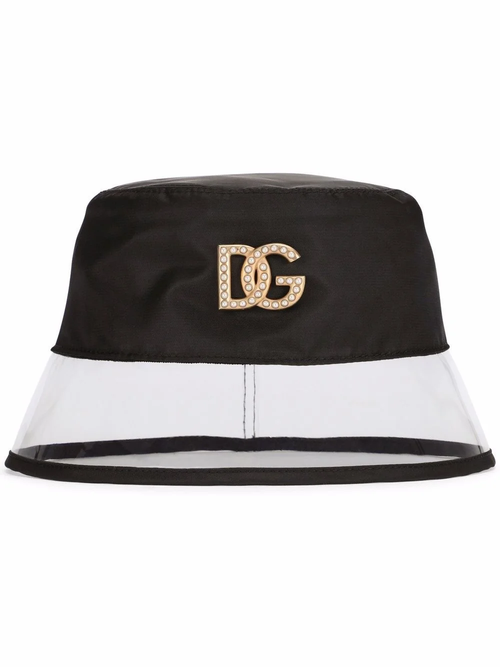 transparent-brim bucket hat - 1