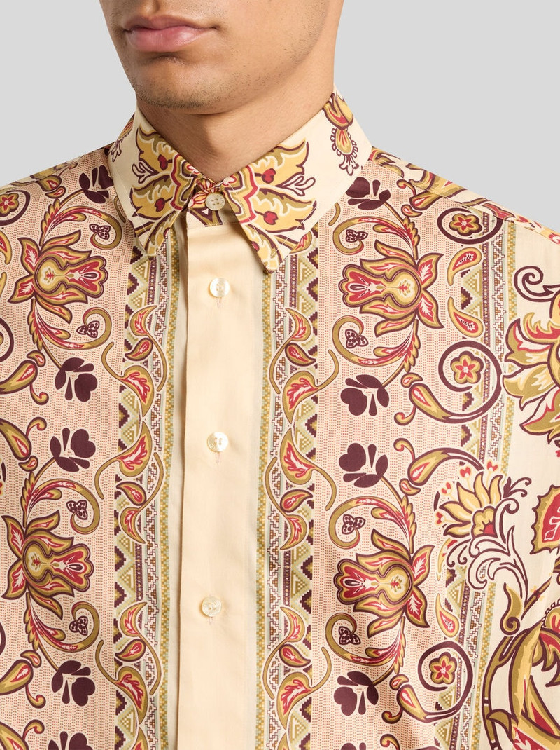 Etro COTTON SHIRT WITH PLACED PRINT outlook