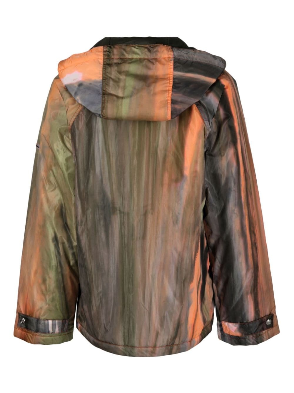 tie-dye lace-up windbreaker - 2
