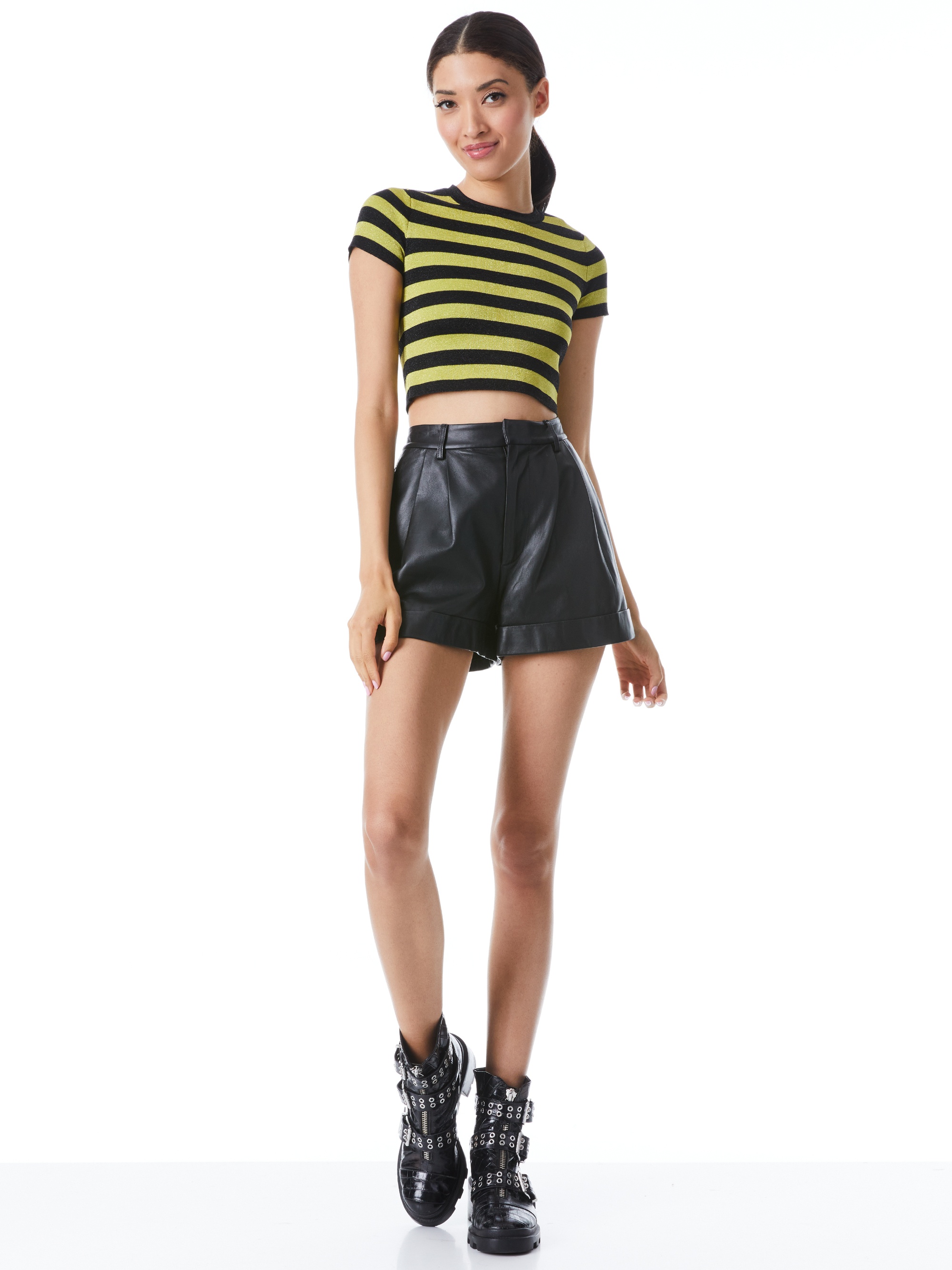 CIARA STRIPE METALLIC PULLOVER - 4