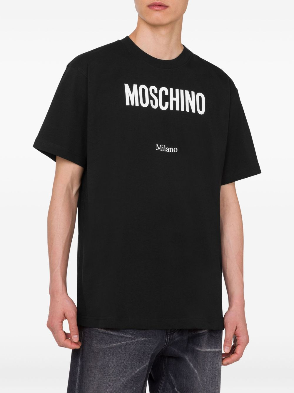 logo-print crew-neck T-shirt - 3