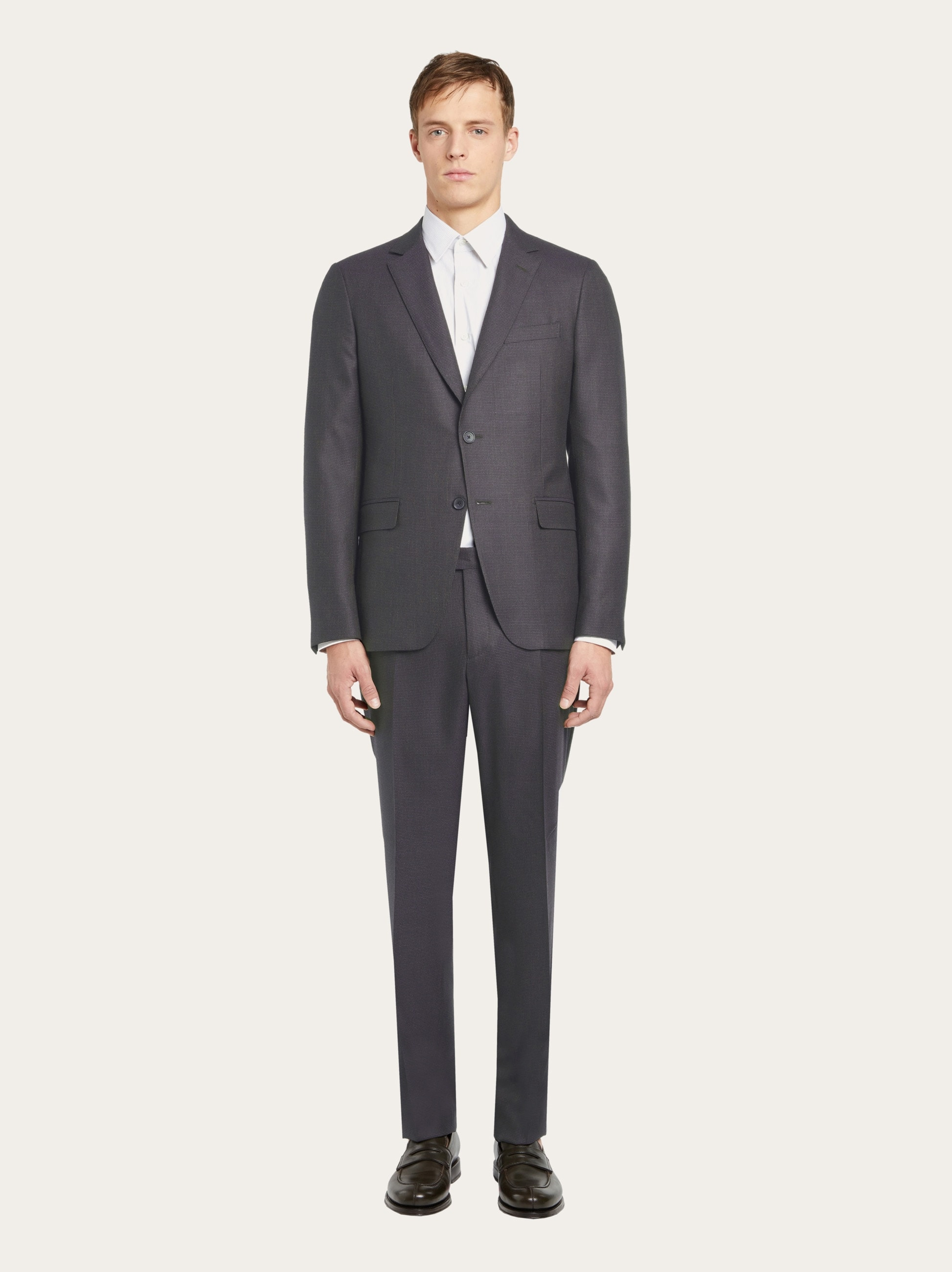 Check suit in wool - 2