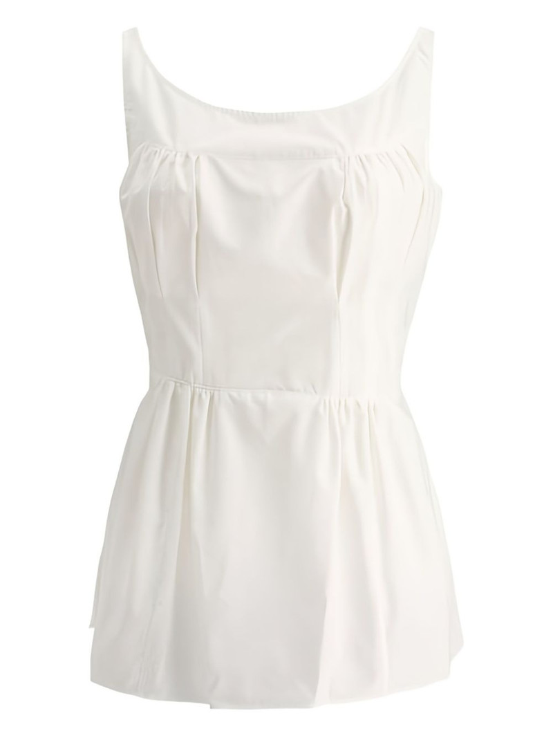 sleeveless tie-waist top 1