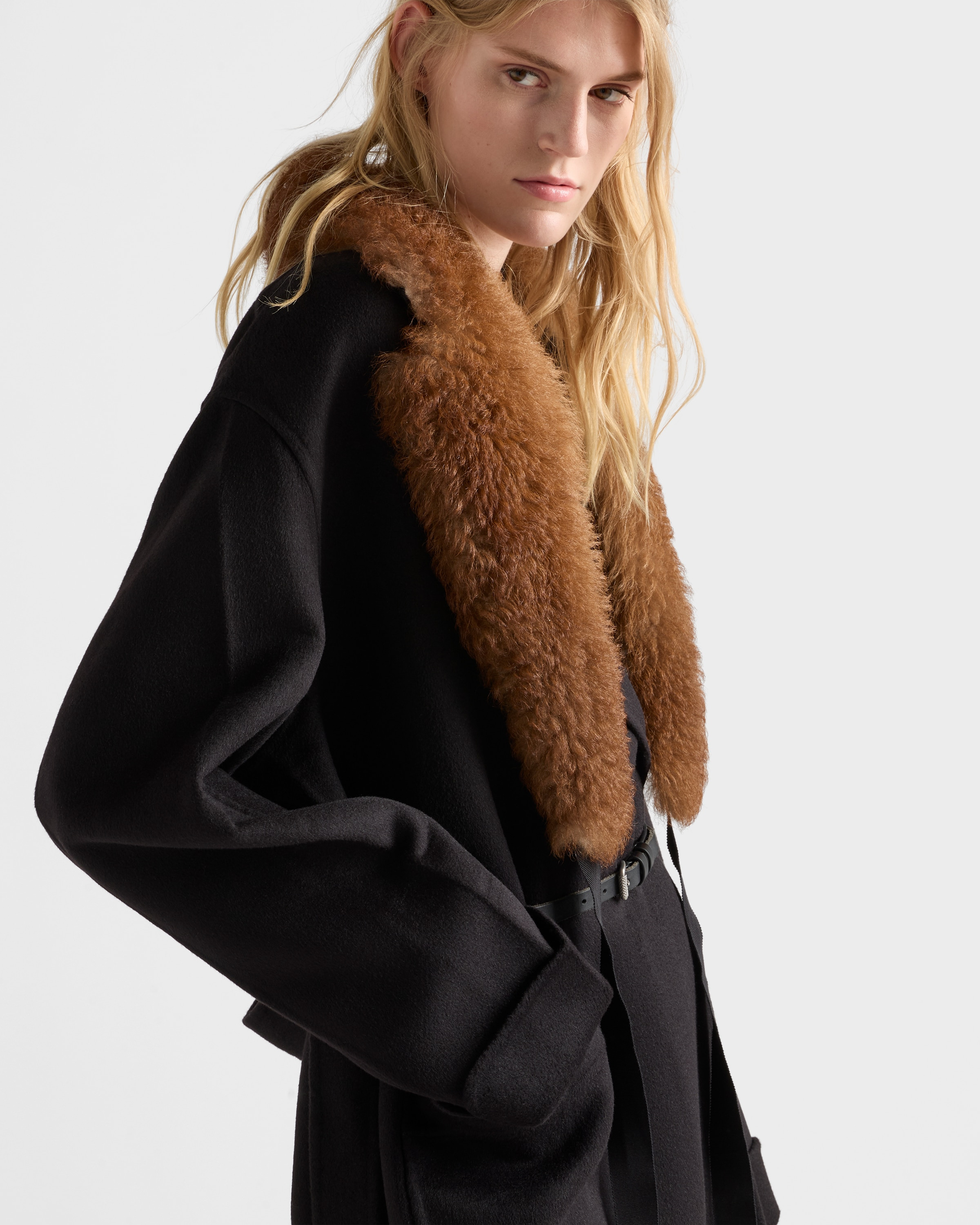 Single-breasted double cashwool coat - 4