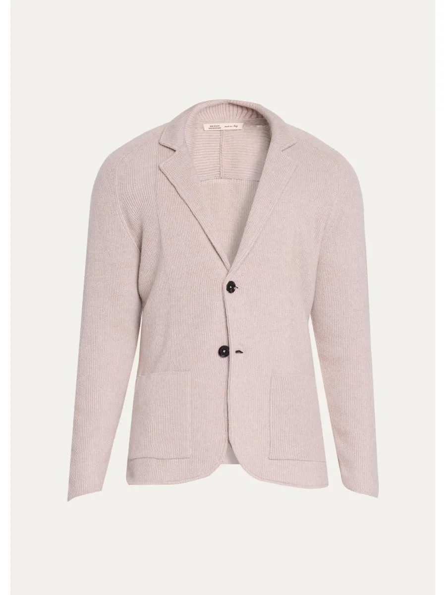 Melange Brushed Cashmere Crewneck Sweater - 1